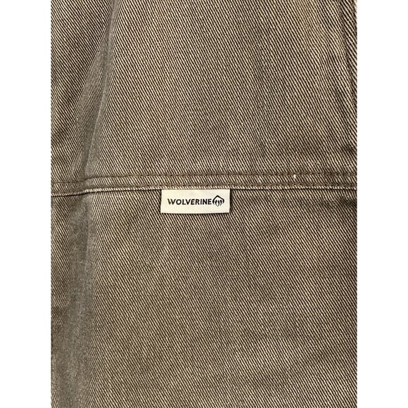 Wolverine Upland Sherpa Lined Gray Vest Twill Cotton Men’s Large Full Zip - Picture 5 of 16